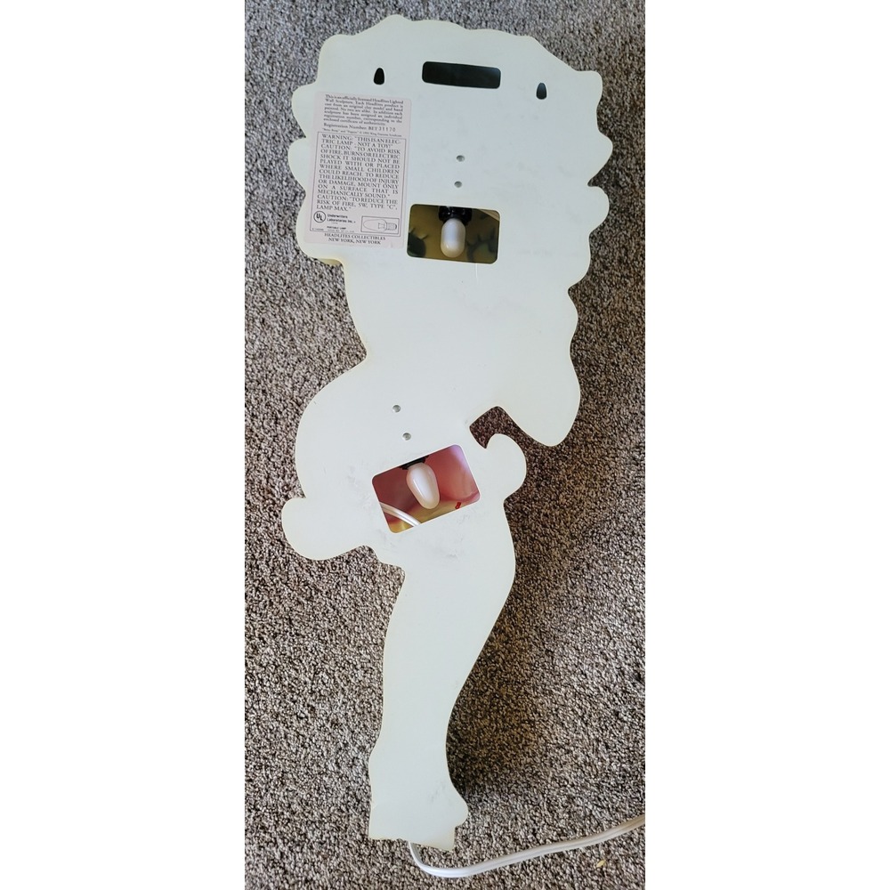 Vintage 1992 Betty Boop Blow Mold Wall Lamp 24" Works! Headlites Collectibles - Picture 5 of 10